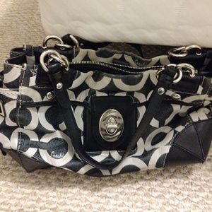 Coach authentic black satchel